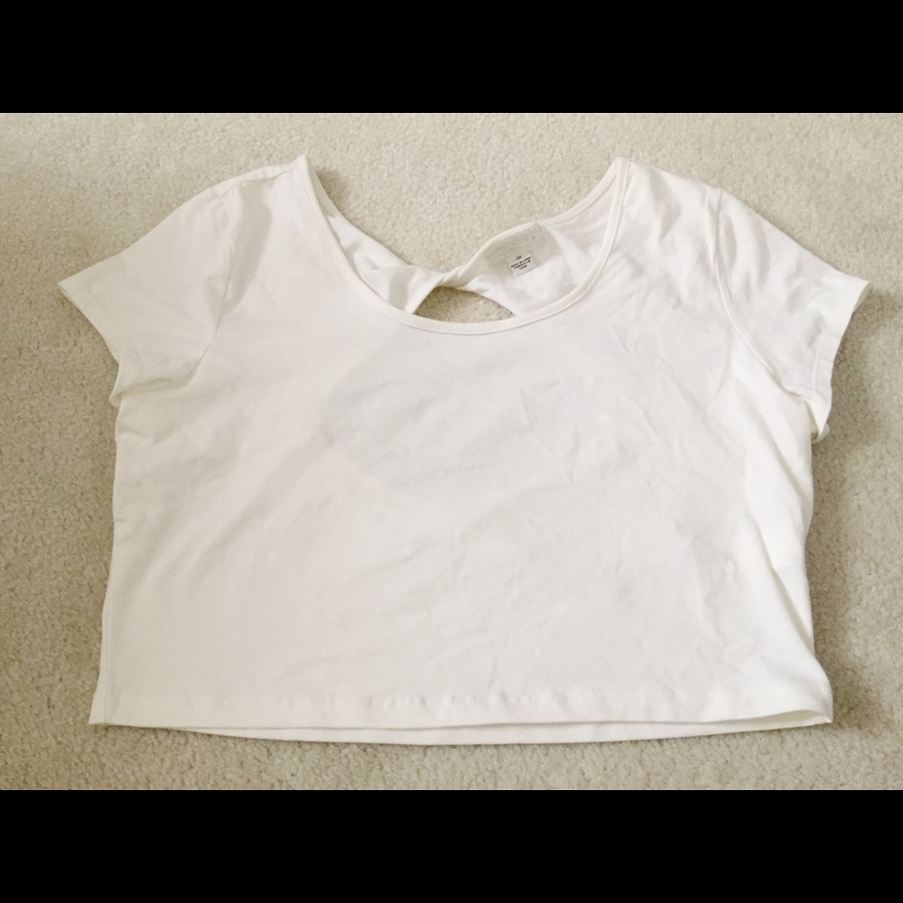 Plain White Crop Top